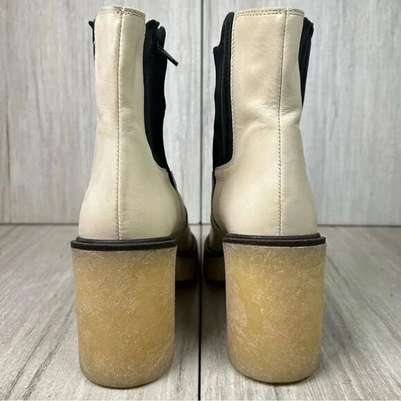 Free People James Chelsea Boots Lug Soles Heeled Ankle Womens Size 9 9.5 EUR 40 - Picture 6 of 9